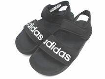 adidas アディダス スポーツ サンダル size23ｃｍ/黒 ■◆ ☆ eeb7 子供服_画像1