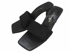 ginza kanematsu Ginza Kanematsu mules sandals size23.5/ black #* * eeb6 lady's 