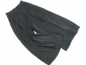 PLST plus te pleat wide pants sizeS/ black #* * eec0 lady's 