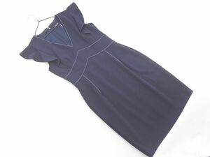 DKNY Donna Karan New York стежок A линия One-piece size8/ темно-синий #* * eec1 женский 