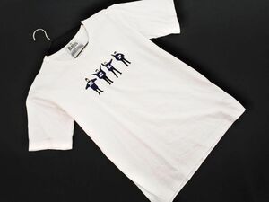 SHIPS シップス THE BEATLES HELP 刺繍 Tシャツ sizeM/白 ■◆ ☆ eec1 メンズ