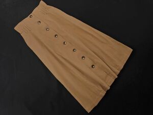 MOUSSY Moussy front button skirt size0/ beige ## * eec3 lady's 