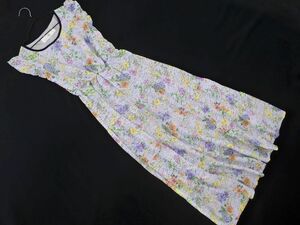  new goods tocco closettoko closet race floral print long A line One-piece sizeM/ gray #* * eec3 lady's 