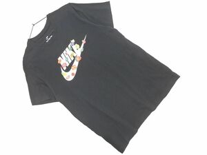 NIKE ナイキ ロゴ プリント Tシャツ sizeL/黒 ■◆ ☆ eec4 メンズ