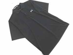 UNDER ARMOUR アンダーアーマー ポロシャツ 黒 ■◆ ☆ eec7 メンズ