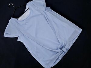 INDEX インデックス 前結び カットソー sizeM/水色 ■◆ ☆ eec8 レディース