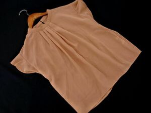 OPAQUE オペーク フロントタック フリルスリーブ ブラウス シャツ sizeS/ベージュ ■◆ ☆ eec8 レディース