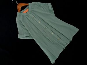  cat pohs OK SunaUna SunaUna French sleeve blouse shirt size38/ green #* * eec8 lady's 