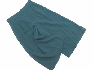 UNTITLED アンタイトル 大きいサイズ タック ガウチョ パンツ size44/緑 ■◆ ☆ eec9 レディース