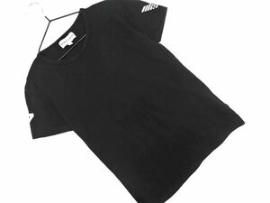 ネコポスOK EMPORIO ARMANI エンポリオアルマーニ ロゴ Tシャツ sizeS/黒 ■◆ ☆ eec9 レディース