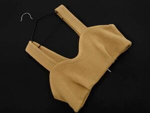 MOUSSY Moussy race up knitted bustier sizeF/ beige ## * eed1 lady's 