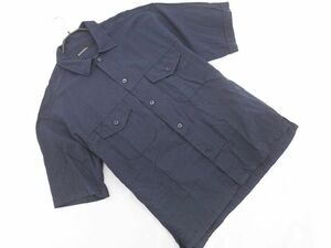 green label relaxing green lable lilac comb ng United Arrows linen. shirt sizeM/ navy blue #* * eed1 men's 