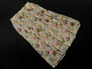 SHIPS Ships floral print flair skirt white #* * eed0 lady's 