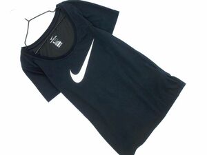 ネコポスOK NIKE ナイキ ドライフィット ロゴプリント Tシャツ sizeM/黒 ■◆ ☆ eed1 レディース