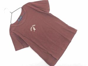 ネコポスOK KANGOL カンゴール SPORT ロゴ 刺繍 Tシャツ sizeM/えんじ ■◆ ☆ eed0 レディース