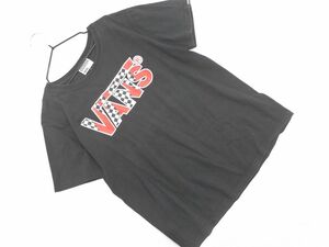 ネコポスOK VANS バンズ ロゴ Tシャツ sizeM/黒 ■◆ ☆ eed0 レディース