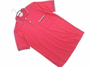 ネコポスOK dunhill ダンヒル ロゴ 刺繍 ポロシャツ sizeM/赤 ■◆ ☆ eed0 メンズ