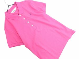 ネコポスOK Munsingwear マンシングウェア ポロシャツ sizeL/ピンク ■◆ ☆ eed0 レディース