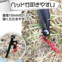 【新品】8tail ペグ セット（30cm 15本セット）スチール 収納ケース付き_画像3