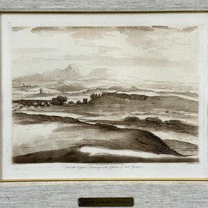 真作■銅版画■クロード・ロラン Claude Lorrain■『習作』■フランス作家■額付絵画　1ｃ