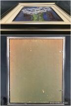 真作■油彩■伊藤悦子■『ラン』■1965年■アンティークな逸品■額付絵画　2ｃ_画像10