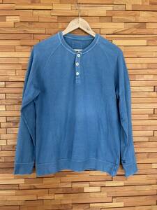 visvim INDIGO RAGLAN L/S HENLEY GIZA 3 名作 wmv old visvim never die 付属品完備 直営店購入品 ヘンリーネック ロンハーマン 