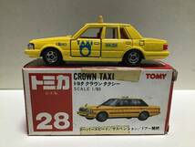 トミカ　赤箱　28 トヨタ　クラウンタクシー　日本製　青ライン　無線タクシー_画像3