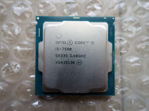 * Intel Core i5 7500 3.40GHz LGA1151 Kaby Lake-S operation verification *