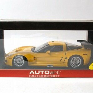 ☆AUTOart （オートアート）1/18 CHEVROLET CORVETTE シボレー コルベット C6R PLAIN BODY RACE VERSION （YELLOW）の画像9