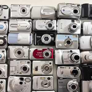 50台 現状未確認中古品 ジャンク扱い コンパクトデジタルカメラ 大量 まとめ売り まとめ CANON NIKON KODAK OLYMPUS FUJIFILM 06005④の画像2