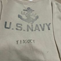 40s 50s US NAVY 前V USN ステンシル はめ込み ガゼット アンカー ホワイト 40年代 50年代 ヴィンテージ ビンテージ vintage_画像2