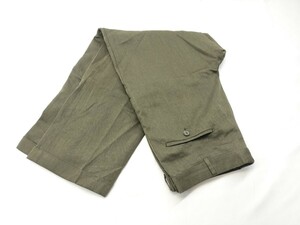 US 古着 輸入品 ヴィンテージ スラックス トラウザー パンツ EXACT DOCKERS ドッカース ツータック 裾 ダブル 茶系 217