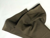 US 古着 輸入品 スラックス トラウザー パンツ 80年代　LEEDS　ストレッチ素材 裾 シングル 茶系　焦茶　表記 228_画像6
