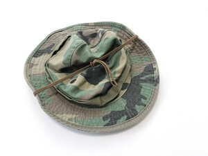 PX品 米軍 海兵隊 WL ウッドランド ブーニーハット ジャングルハット キャップ 帽子 ベトナム戦争 USMC 陸軍 7 1/2 56-57cm 緑 委056