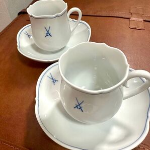 (製造終了品)マイセン 双剣 カップ ソーサー