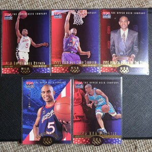 Upper Deck1996　Grant Hill　グラント・ヒル　dream teamⅢ　USA代表　ドリームチーム3　アトランタオリンピック　5枚セット