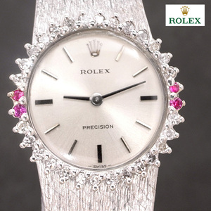  Vintage Rolex # Precision diamond bezel # hand winding lady's consumption tax none 