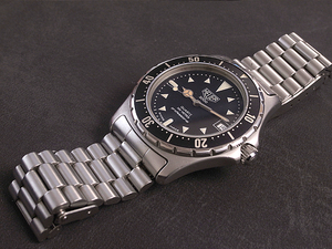  Vintage Heuer #HEUER 200m Professional # men's wristwatch quartz consumption tax none 
