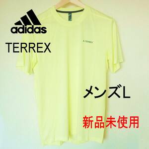 新品◆送料無料●(メンズL)アディダス テレックス adidas TERREX 黄色薄手Tシャツ