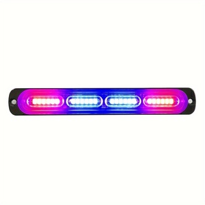 ストロボライト LEDライト レッド ブルー 12-24V 点滅ライト フラッシュ 12LED ランプ 15モード トラック 非常灯 補助灯 t299の画像7