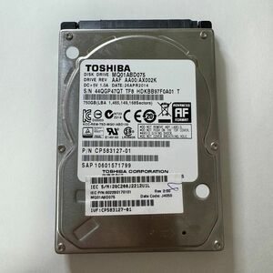 TOSHIBA ハードデスク WMQ01ABD075 750GB
