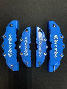 * free shipping ( prompt decision ) high quality *b Len 0 Logo caliper cover blue blue * new goods * front and back set *S size 19.5cmM size 24.0cm*