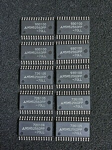 M5M5256DFP-70LL Mitsubishi Electric made 256K bit CMOS SRAM access time 70nS Flat package (10 piece set ) 62256