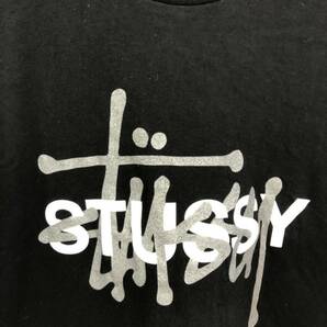 stussy 半袖Tシャツ XL ブラック 黒 ステューシー ロゴ プリント ストリート スケート オーバーサイズの画像2