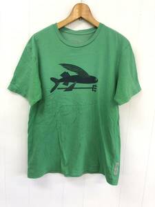 patagonia 半袖Tシャツ M グリーン　緑　パタゴニア　サーフ　アウトドア　ロゴ プリント 