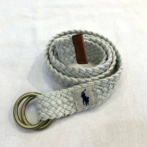 ポロ ラルフローレン ダブルリング キャンバス メッシュ ベルト POLO RALPH LAUREN RING CANVAS MESH BELT