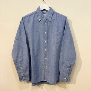 INDIVIDUALIZED SHIRTS STANDARD FIT CHAMBRAY B.D L/S Shirt インディビジュアライズド シャツ ボタンダウン シャンブレー USA製 15 1/2