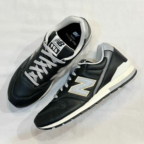 New Balance CM996 RI2 ニューバランス 996 レザー 革 スニーカー シューズ 靴 黒 ブラック 完売モデル US8 26cm