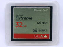 ★☆希少★CFカード 32GB SanDisk Extreme 120MBs UDMA7 CompactFlash　ケース付属★中古良品☆★_画像7