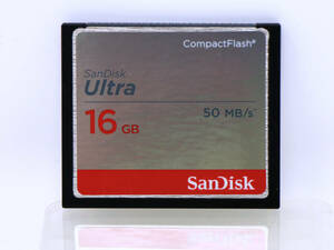 ★☆希少★【16GB】CFカード コンパクトフラッシュ SanDisk Ultra 50MBs CompactFlash ケース付き★中古美品☆★